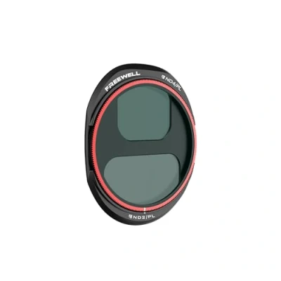 Abbildung von Freewell Split ND4PL/ND2PL Filter für DJI Mavic 4 Pro 1 und 2 Stop Belichtungssteuerung mit Polarisator ausgewogene, lebendige Luftaufnahmen
