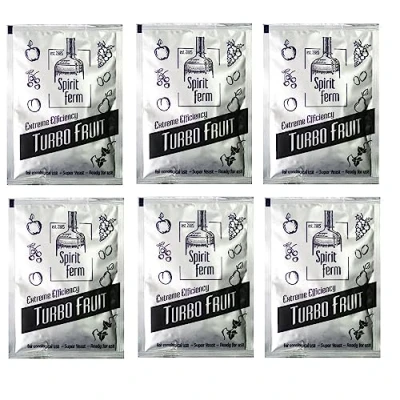 Abbildung von 6 x Turbohefe für früchte maische Turbo Fruit 40g, Hefe die Fruchtgärung, Hefe, Wodkahefe