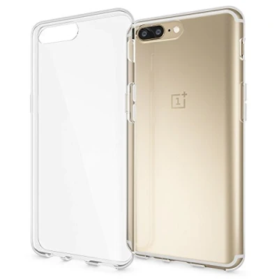 Abbildung von NALIA Handyhülle kompatibel mit OnePlus 5, Ultra Slim Soft TPU Silikon Case Cover, Crystal Clear Schutzhülle Dünn Durchsichtig, Etui Handy Tasche Backcover Skin Smart Phone Hülle Bumper Transparent