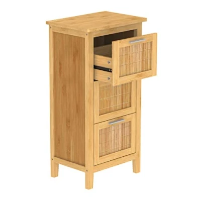 Abbildung von Eisl Unterschrank &quot;Bambus&quot;, Badschrank schmal mit 3 Schubladen, nachhaltiges Badmöbel Bambus