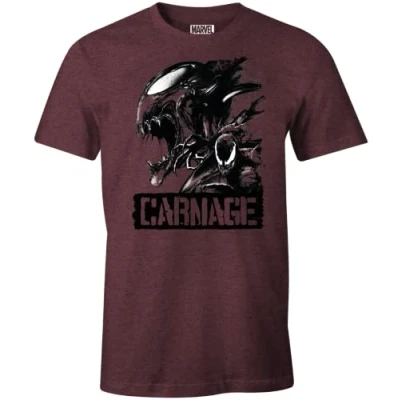 Abbildung von Marvel Herren Mevenoxts139 T Shirt, Bordeaux Melange, L