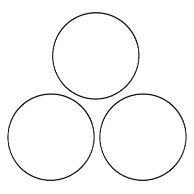 Abbildung von Ideen mit Herz Metallringe zum Basteln 3 Stück 3mm stark Ø 20cm Drahtringe aus Eisen Ideal für Traumfänger, Makramee, Trockenblumen, Wanddeko (schwarz)