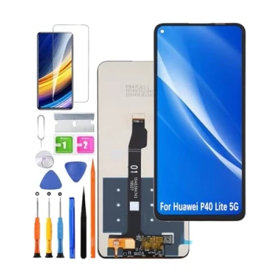 Abbildung von Ersatz Original Display für Huawei P40 Lite 5G LCD Bildschirm, CDY NX9A Bildschirm Touch Digitizer Assembly Reparaturteile Kit