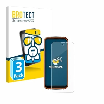 Abbildung von BROTECT Schutzglas für Blackview BV8100 (3 Stück) Schutzfolie Panzer Folie Glas [Extrem Kratzfest 9H, Anti Fingerprint, Ultra Transparent]