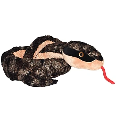 Abbildung von Wild Republic Plush Snake Metallkupfer, Plüsch Schlange, Riesen Kuscheltier, 137 cm, Baby Shower Geschenk, Stofftier, Füllung aus recycelten Wasserflaschen