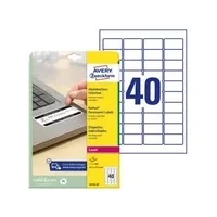 Abbildung von AVERY Zweckform abziehsichere Folienetiketten 45,7 x 25,4 mm