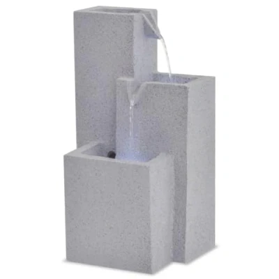 Abbildung von vidaXL Zimmerbrunnen mit LED Springbrunnen Tischbrunnen Brunnen Dekobrunnen