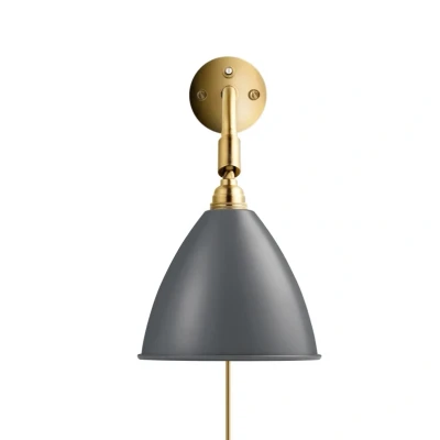 Abbildung von GUBI Bestlite BL7 Wandleuchte messing/grau