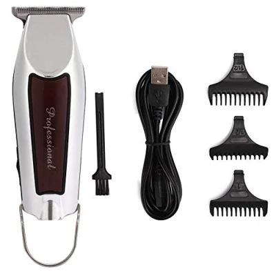 Abbildung von MAGT Professionelle Haarschneidemaschine, USB, wiederaufladbar, elektrisch, Haarschneider, Modellierung, Haarschneidemaschine