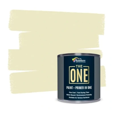 Abbildung von Farbe für verschiedene Oberflächen von The One Paint Keine Grundierung oder Vorlackierungen erforderlich, 1 Liter, beige