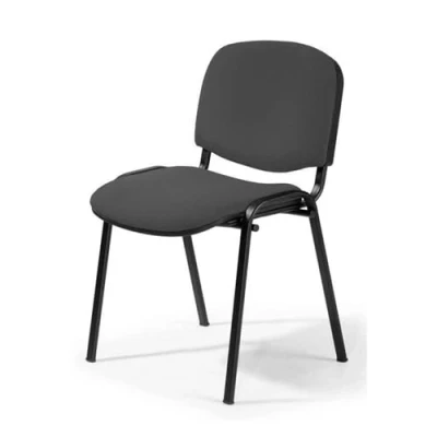 Abbildung von Topsit Büro &amp; More Besucherstuhl ISO, Bequemer Konferenzstuhl, stapelbar, mit gepolsterter Sitzfläche und Rückenlehne. Einzelner Artikel (Antrazit)