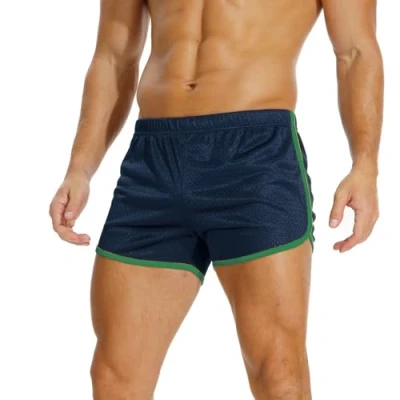 Abbildung von AIMPACT Sport Shorts Herren 3 Inch Turnhose Kurz Mesh Atmungsaktiv Bodybuilding Fitness Training Sporthose (DarkBlue M)