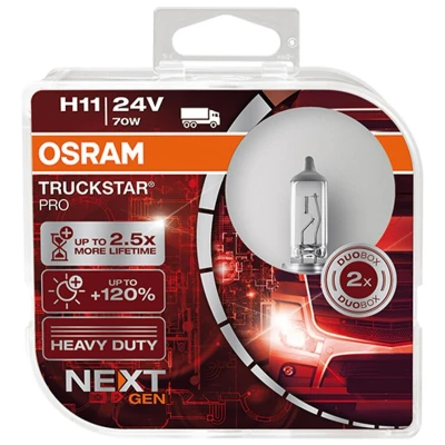 Abbildung von OSRAM 64216TSP HCB Glühlampe, Fernscheinwerfer H11 24V 70W Halogen MERCEDES BENZ: ACTROS MP4 / MP5, AROCS