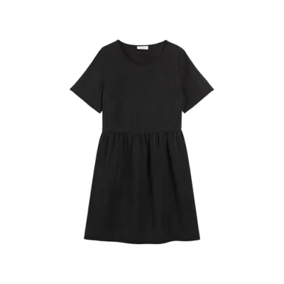 Abbildung von Marc O&#039;Polo Denim Damen Kleid mit Rundhalsausschnitt Kurzarm, Schwarz (Black), L