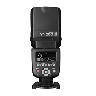 Abbildung von Phorex Yongnuo YN 560 Mark III Systemblitz mit integriertem Funkauslöser zur Auslösung RF 602 oder 603