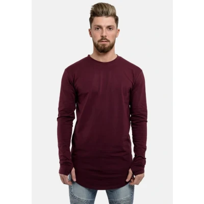 Abbildung von Blackskies Round Langarmshirt, Herren, Größe: Small, Burgundy