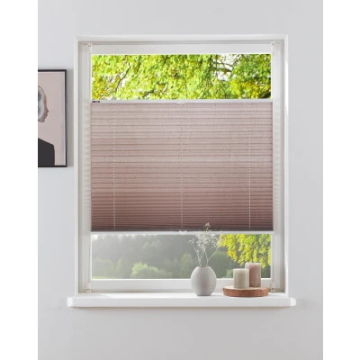 Abbildung von my home Plissee &quot;DAHRA in Crush Optik&quot;, Lichtschutz, ohne Bohren, verspannt, Fixmaß, Klemmträger