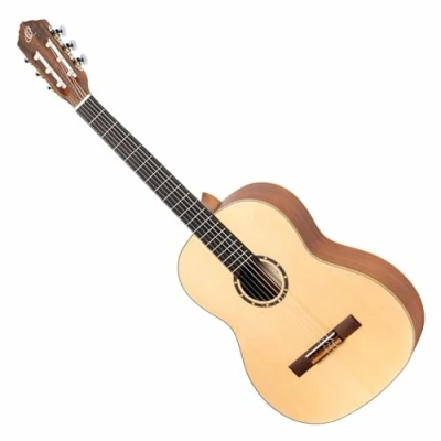 Abbildung von Ortega Guitars Slim Neck 4/4 Konzertgitarre Linkshänder Family Series inklusive Gigbag Mahagoni / Fichtendecke (R121SN L)