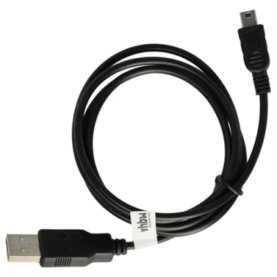 Abbildung von vhbw USB Datenkabel 2 in 1 Ladekabel kompatibel mit TomTom Car, GO, ONE Europa, Start, XL, XXL GPS Navi Geräte