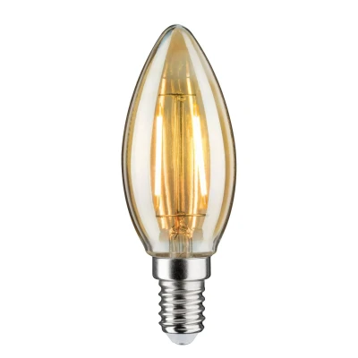 Abbildung von Paulmann 28705 LED Lampe Filament Kerze 4,7W Leuchtmittel dimmbar Gold 2500K Goldlicht E14
