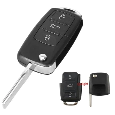 Abbildung von 3 Tasten Remote Flip Folding Autoschlüsselschale für VW MK4 Bora Golf 4 5 6 Passat Polo Touran