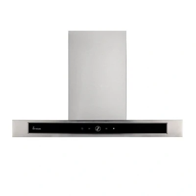 Abbildung von KKT KOLBE Wandhaube Dunstabzugshaube DELTA TC Serie 60 90 cm, Abzugshaube / Abluft Umluft Edelstahl Schwarz Glas 4 Stufen
