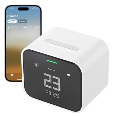 Abbildung von Qingping Air Monitor Lite, Apple HomeKit kompatibel Wi Fi Smart Luftqualität Messgerät erkennt Indoor CO2, PM2.5, PM10, Temperatur und Luftfeuchtigkeit, Luftmessgerät