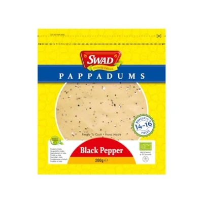 Abbildung von Swad Papadums schwarzer Pfeffer 200 g