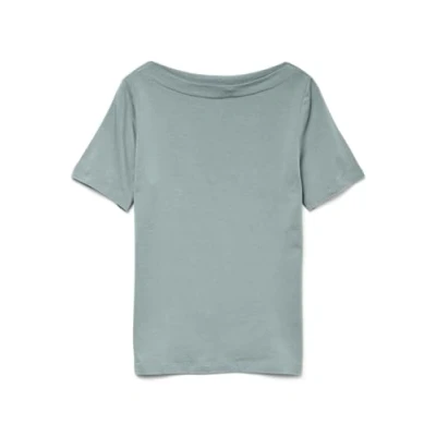 Abbildung von Vero Moda Panda Tshirt basic, Damen, Größe: Small, Gray mist