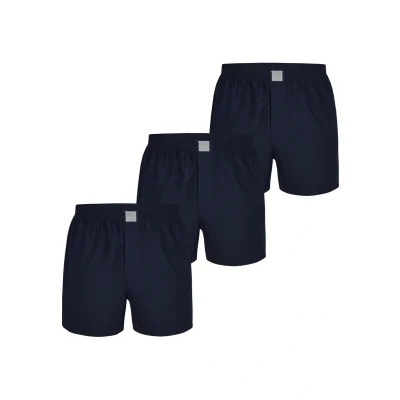 Abbildung von MG 1 3PACK Classics Boxershorts, Herren, Größe: Small, Uni navy