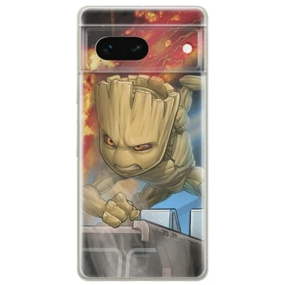 Abbildung von ERT GROUP Handyhülle für Google Pixel 7 Original und offiziell Lizenziertes Marvel Muster Groot 003 optimal an die Form des Handy angepasst, hülle aus TPU