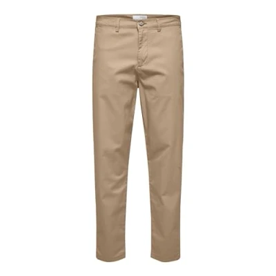 Abbildung von Selected Homme SLIM FIT Chino, Herren, Größe: 32x34, Greige