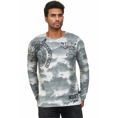 Abbildung von Rusty Neal Langarmshirt, Herren, Größe: Medium, Grau
