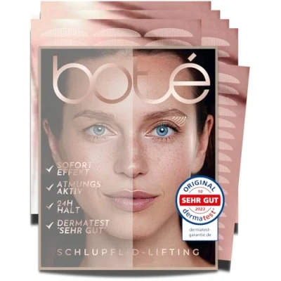 Abbildung von BOTÉ 288 Schlupflider Stripes unsichtbar &amp; atmungsaktiv (L) Lidstraffung Strips für strahlende Augen Eyelid Stickers gegen Schlupflid Dermatest &quot;sehr gut&quot; NEUE GRÖSSEN