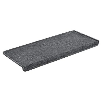Abbildung von Stufenmatte, en.casa, rechteckig, 15er Set Treppenmatten rechteckig 65x24cm selbstklebend Dunkelgrau