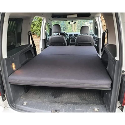 Abbildung von BREMER SITZBEZÜGE Klappmatratze kompatibel mit VW Caddy 3 &amp; 4 5 Faltmatratze Camping Zubehör Camper Wohnmobil Matratze Schlafauflage Schlafschön