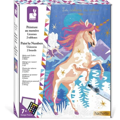Abbildung von Ravensburger Paint By Numbers Wasserfarbenset Einhorn
