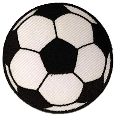 Abbildung von Catch the Patch Aufnäher Bügelbild, Aufbügler, Applikationen, Patches, Flicken, zum aufbügeln, Polyester, Fußball Größe: Ø 5,5 cm