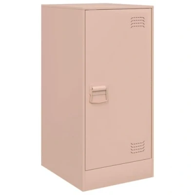 Abbildung von vidaXL Sideboard, Kommode Anrichte für Wohnzimmer, Metallschrank Schrank mit Stauraum, Highboard Beistellschrank Mehrzweckschrank, Rosa Stahl