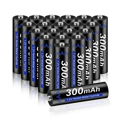 Abbildung von CITYORK AAA Akku 300mAh 1,2V NiMH 20 Stück wiederaufladbare Batterien Akkus, geringe Selbstentladung &amp; vorgeladen, ideal für Spielzeug, Funk Tastatur/Maus