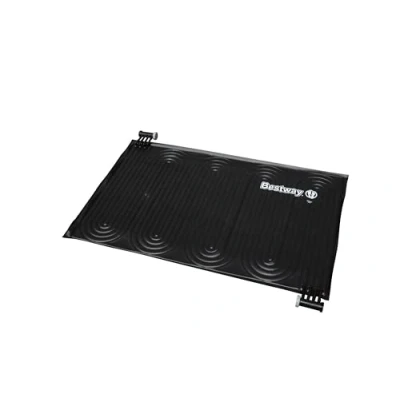 Abbildung von Bestway Flowclear Solar Poolheizung für Filtersysteme, Clean Sun Powered Pool Pad, Schwarz, 110 x 171 cm