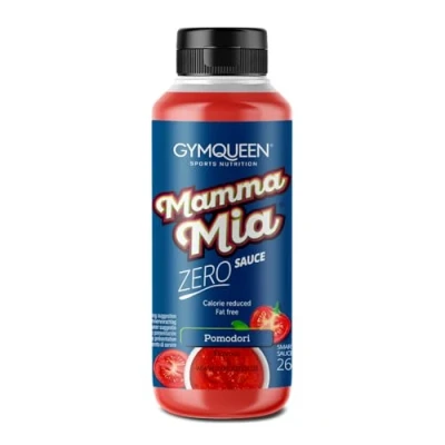 Abbildung von GymQueen Mamma Mia Zero Sauce 265ml, Pomodori, kalorienreduziert, ohne Fett &amp; Zuckerzusatz, zum Verfeinern von Gerichten oder als Salat Dressing