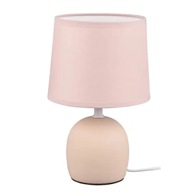 Abbildung von TRIO Leuchten Tischleuchte MALU, Ein /Ausschalter, ohne Leuchtmittel, E14 Leuchtmittel frei wählbar, Höhe 26 cm, Ø 16cm, mit Schnurschalter