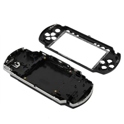 Abbildung von ASHATA Gehäuseabdeckungs Ersatzgehäusehalterungsset mit Tasten für PSP 1000 Ersatzschale(schwarz)