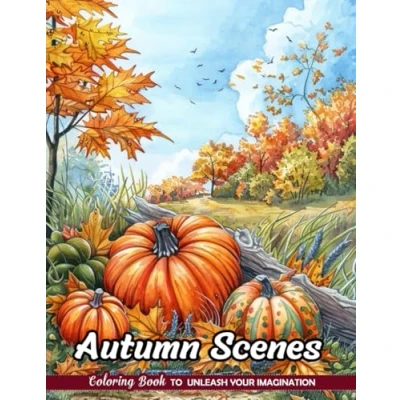 Abbildung von Autumn Scenes Coloring Book: Autumnal Views for Seasonal