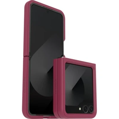 Abbildung von OtterBox Thin Flex Hülle für Samsung Galaxy Z Flip6, stoßfest, sturzsicher, dünne Zweiteilige schützende Hülle, Getestet nach Militärstandard, Faltbare Handys, Rot
