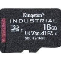 Abbildung von Kingston INDUSTRIAL microSD 16GB + SD Adapter Speicherkarte (16 GB, UHS I Class 10, 100 MB/s Lesegeschwindigkeit)