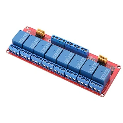 Abbildung von Keenso 8 Kanal Optokoppler Relais Modul, 5V /12V /24V Board mit Hoch/Niedrig Trigger Erweiterungsplatine(12V)