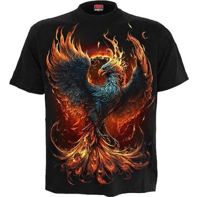 Abbildung von Spiral Ashes Reborn Männer T Shirt schwarz XXL 100% Baumwolle Basics, Rockwear