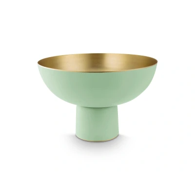 Abbildung von PIP STUDIO Matt Bright Green Schale Metall 30x20cm